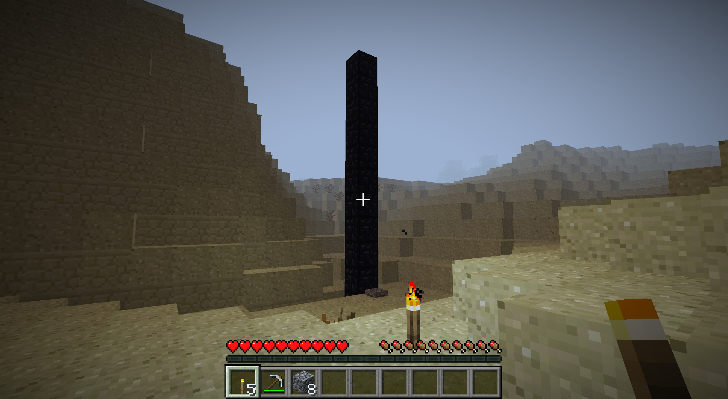 Obsidian monolith